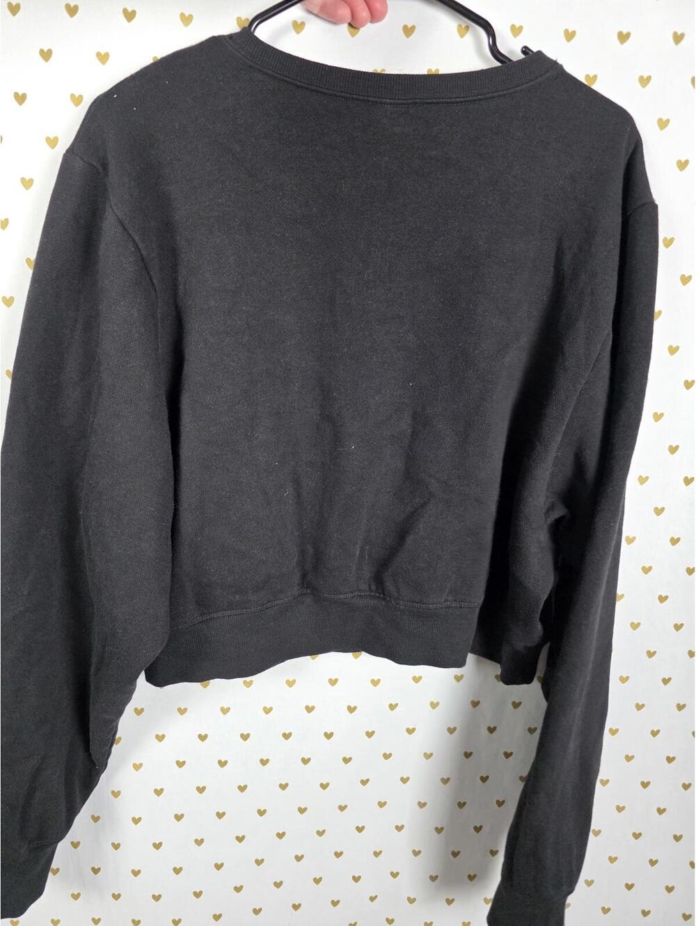 Victorias Secret Pink Black Sweater Shirt Logo NEW NWT XL - Picture 4 of 4